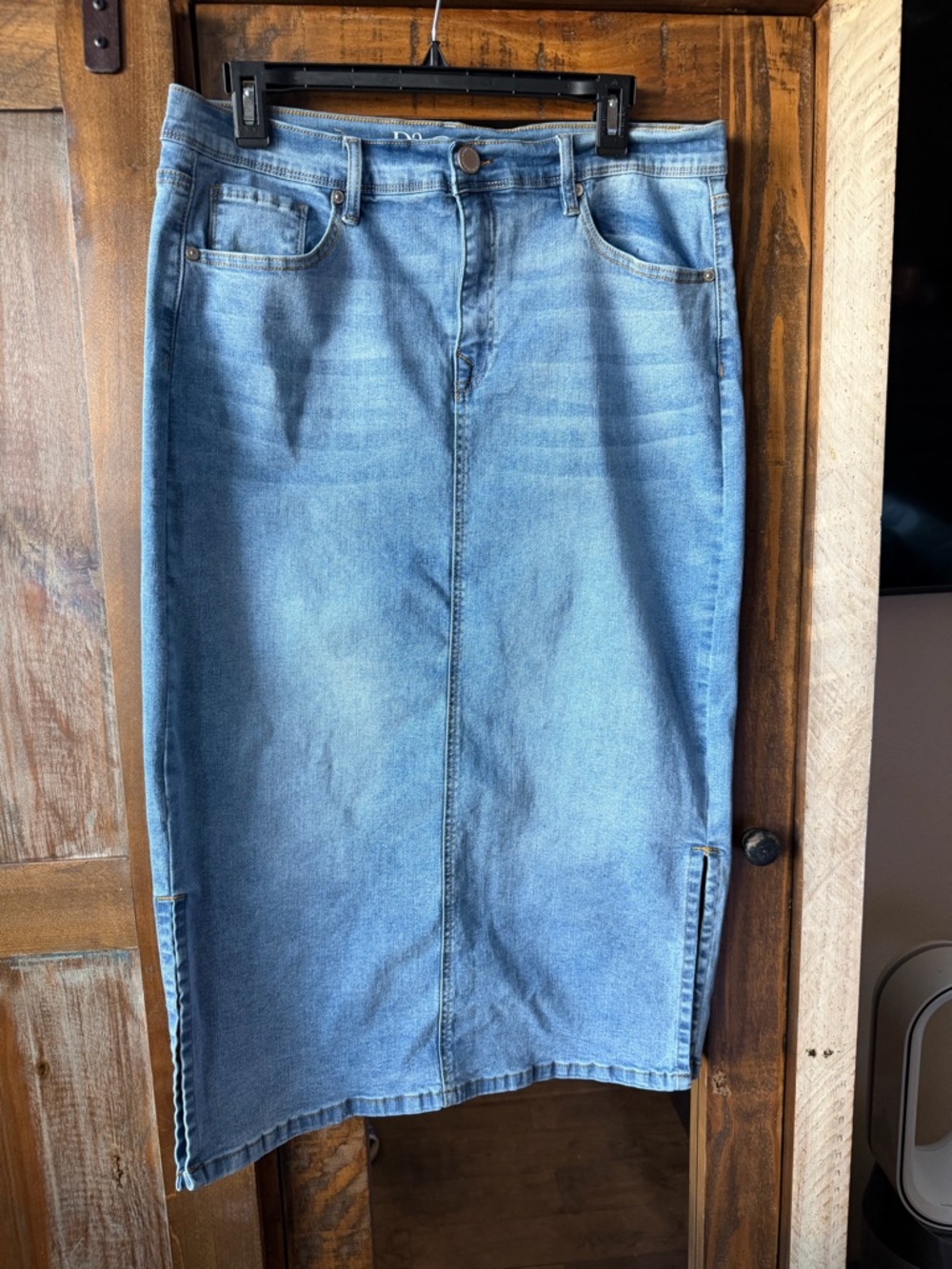 Men's Light Blue Denim Jeans Skirt
